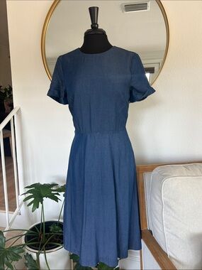 Banana Republic Dark Navy Midi Dress